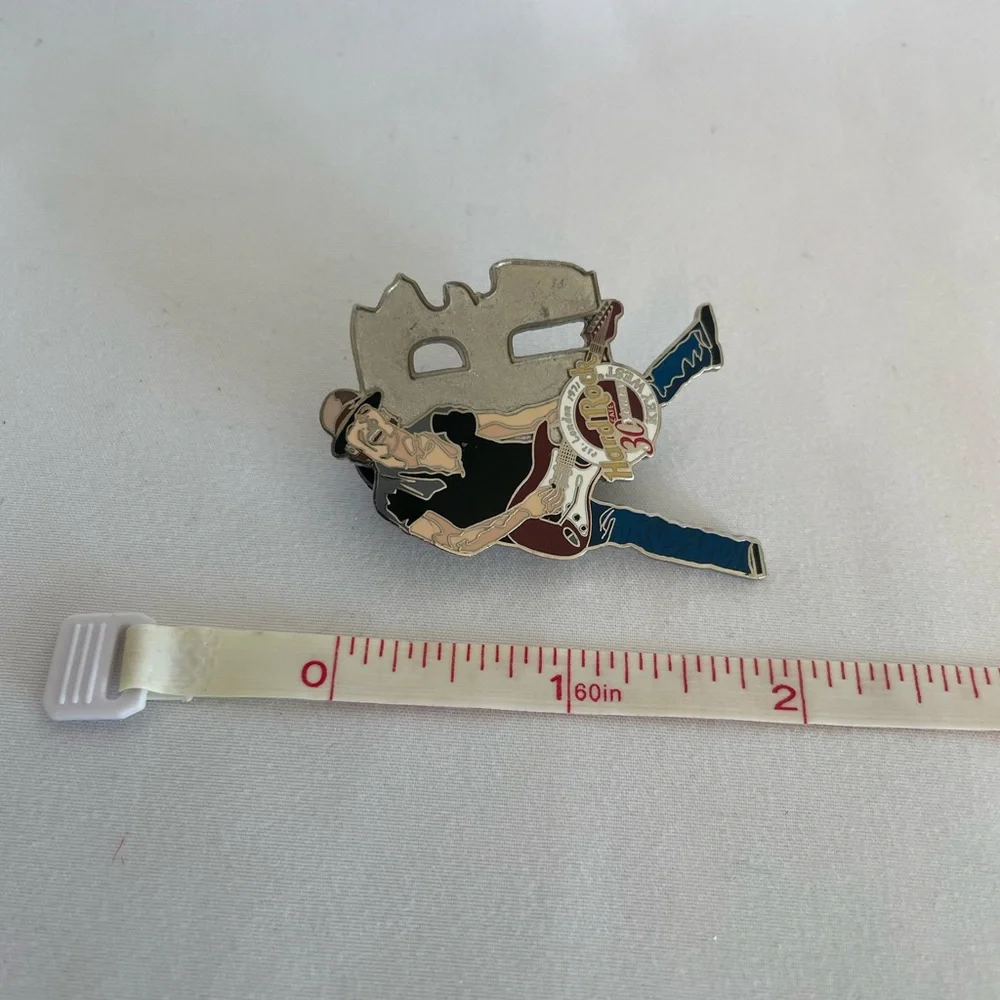 Hard Rock Bruce Springsteen Silver and Blue Guitarist Pin - Key West